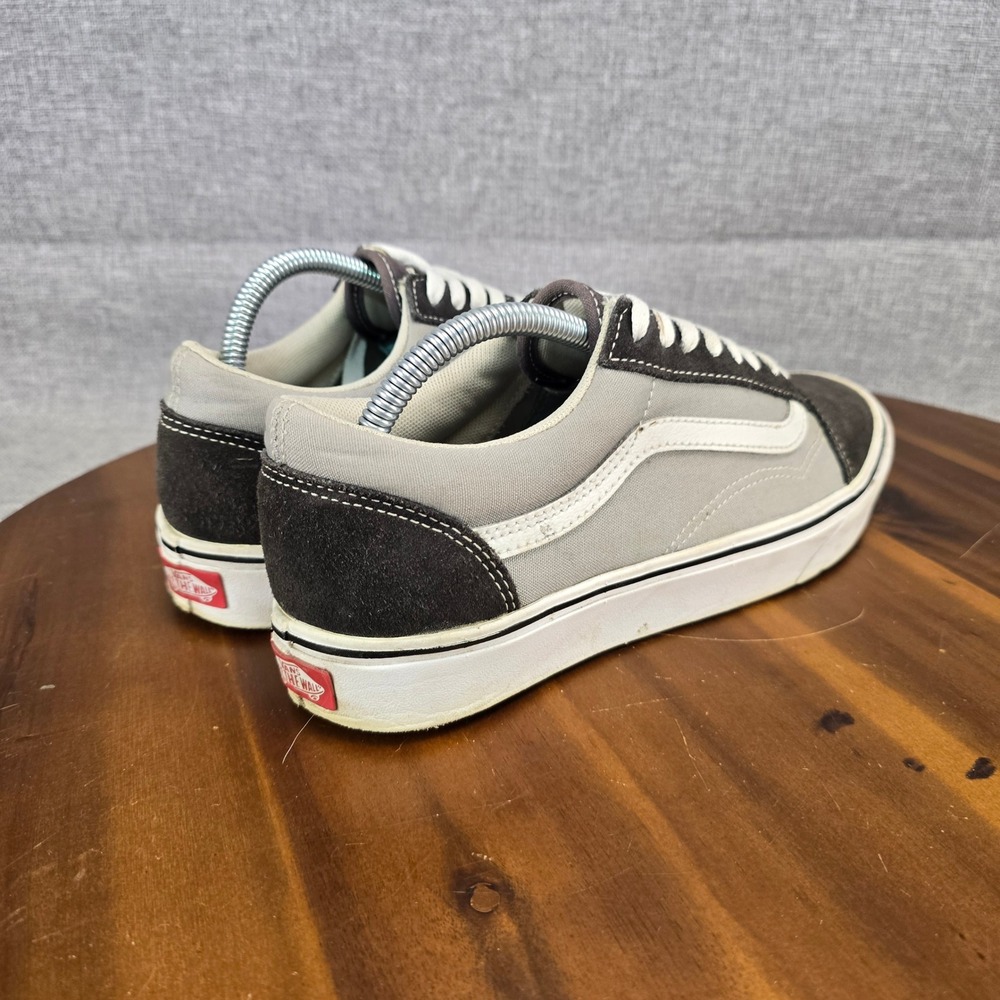 Vans Old Skool Grey Charcoal Suede Canvas Low Top Sneakers Womens 10 Mens 8.5 - Picture 11 of 14